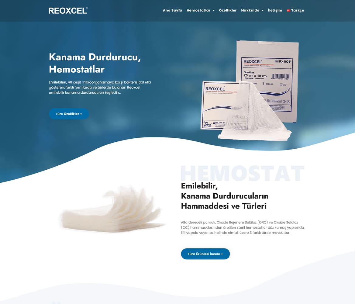 Reoxcel Web Tasarım Projesi