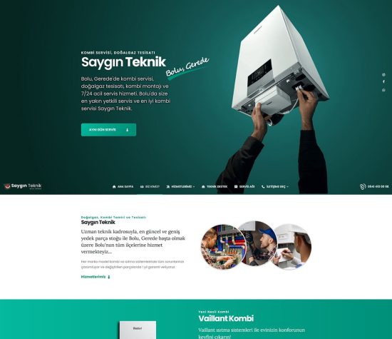 Saygın Teknik Web Tasarım Projesi