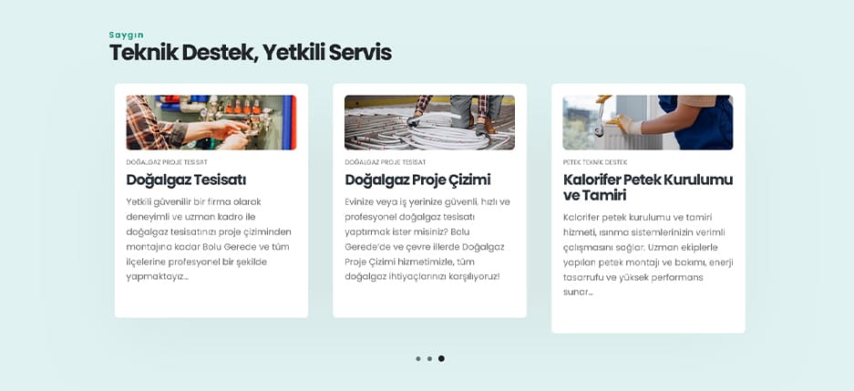 Saygın Teknik Web Tasarım Projesi